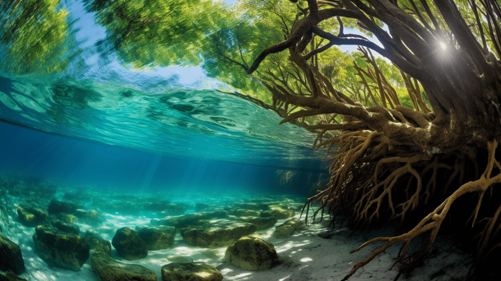 under water scene Pamlico Sound