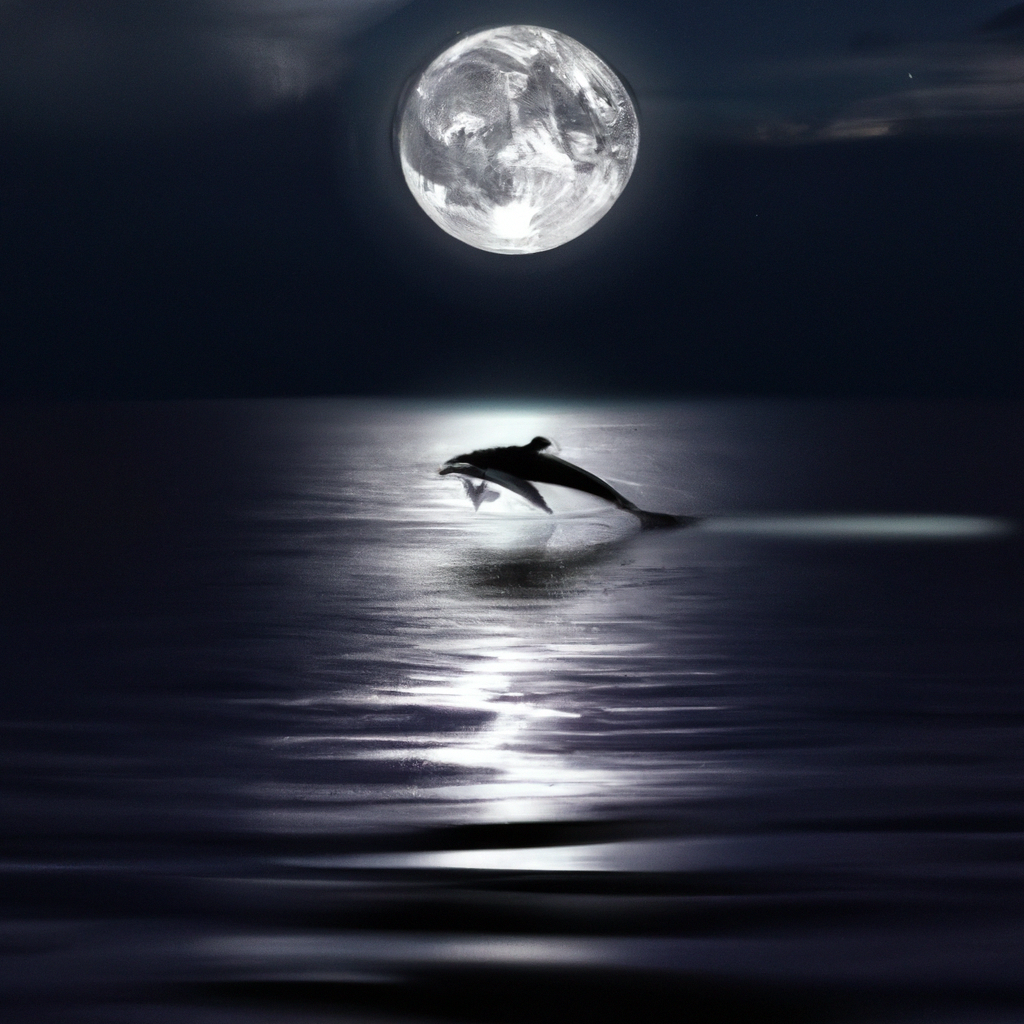 An image showcasing a serene night sky reflected on a tranquil ocean surface