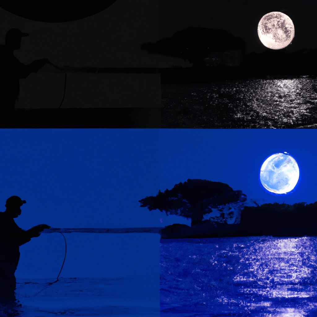 An image capturing the essence of moon phase timing for tarpon fishing