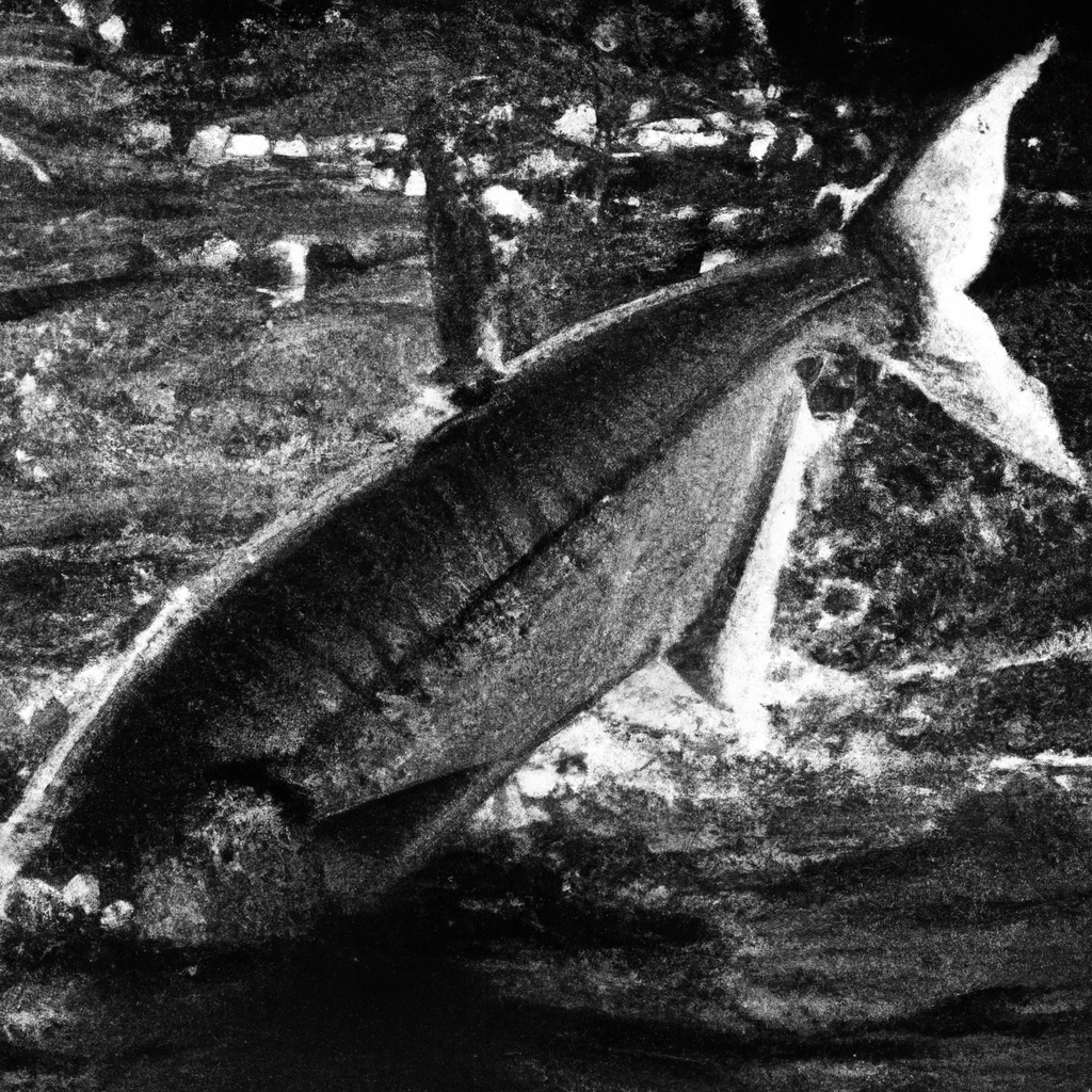 An image capturing the moment a tarpon gracefully leaps out of the water, its silver scales glistening in the sunlight, revealing its majestic size and power, inspiring awe and curiosity about its behavior