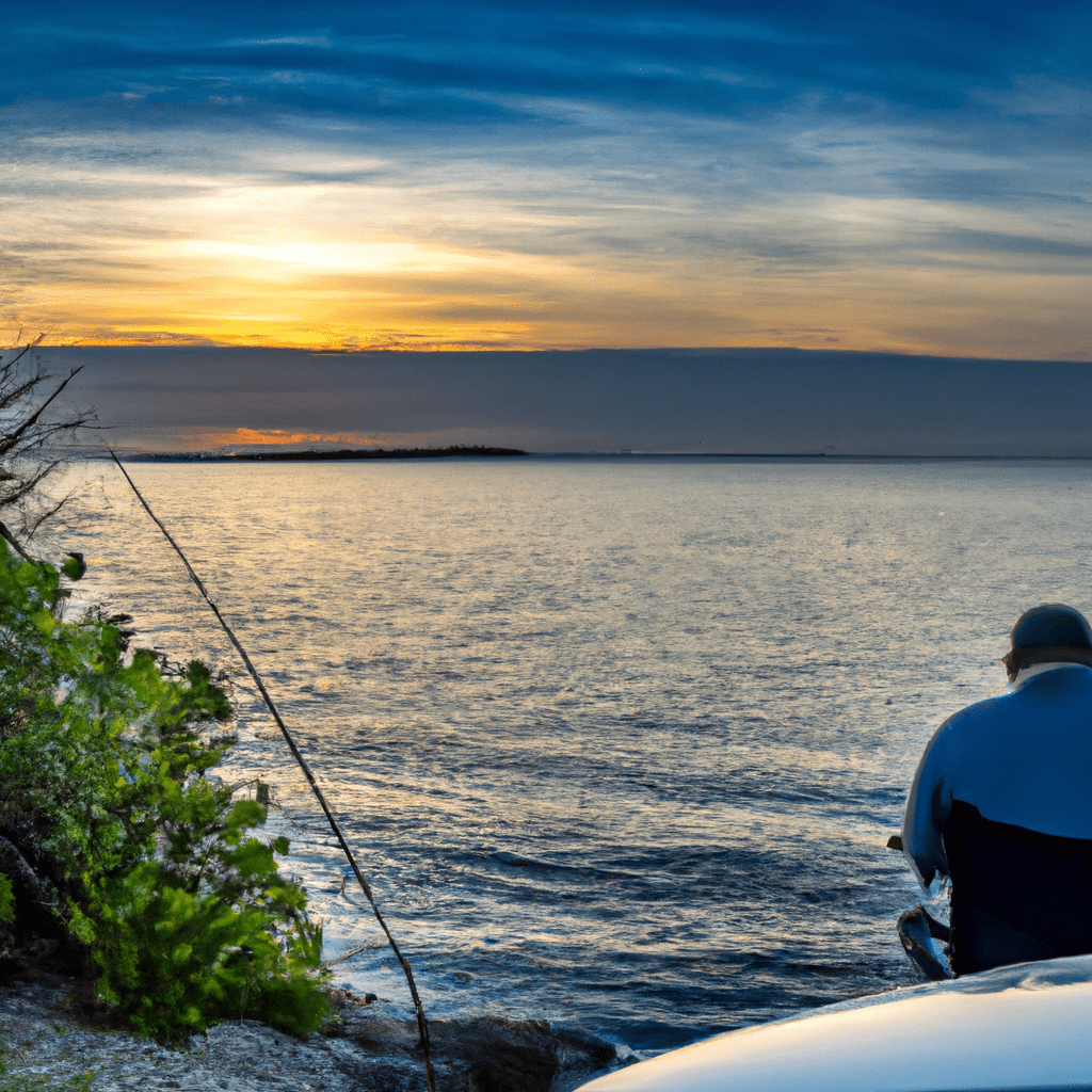 An image showcasing a serene coastal landscape at sunrise, with a skilled angler meticulously studying tide charts, selecting bait, and preparing equipment, symbolizing the art of planning the perfect tarpon fishing trip