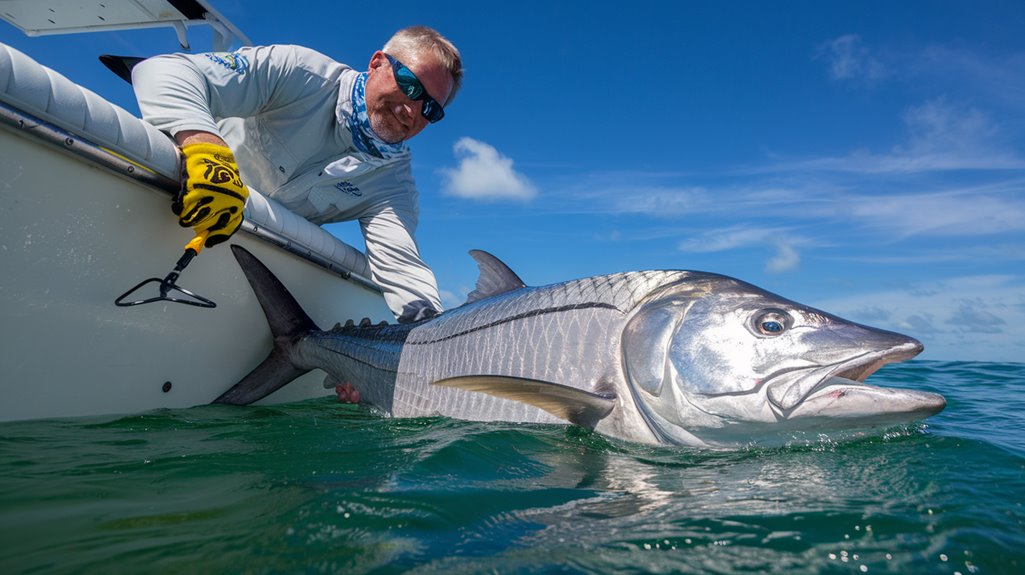 handling big fish safely